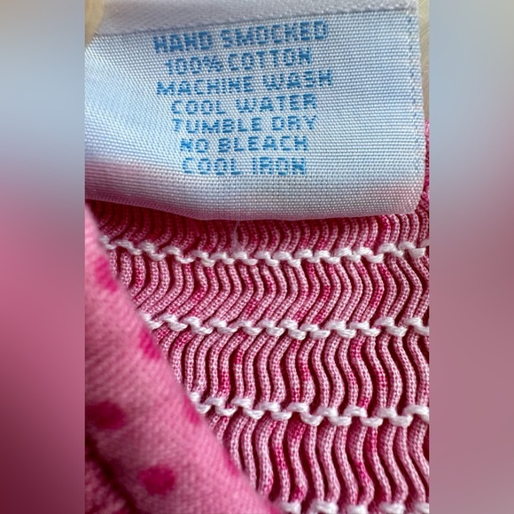 🐳 Hand Smocked Bishop Dress featuring 3 Whales & Ric-Rac Trim (SZ 2T) 🐳 - Picture 6 of 7